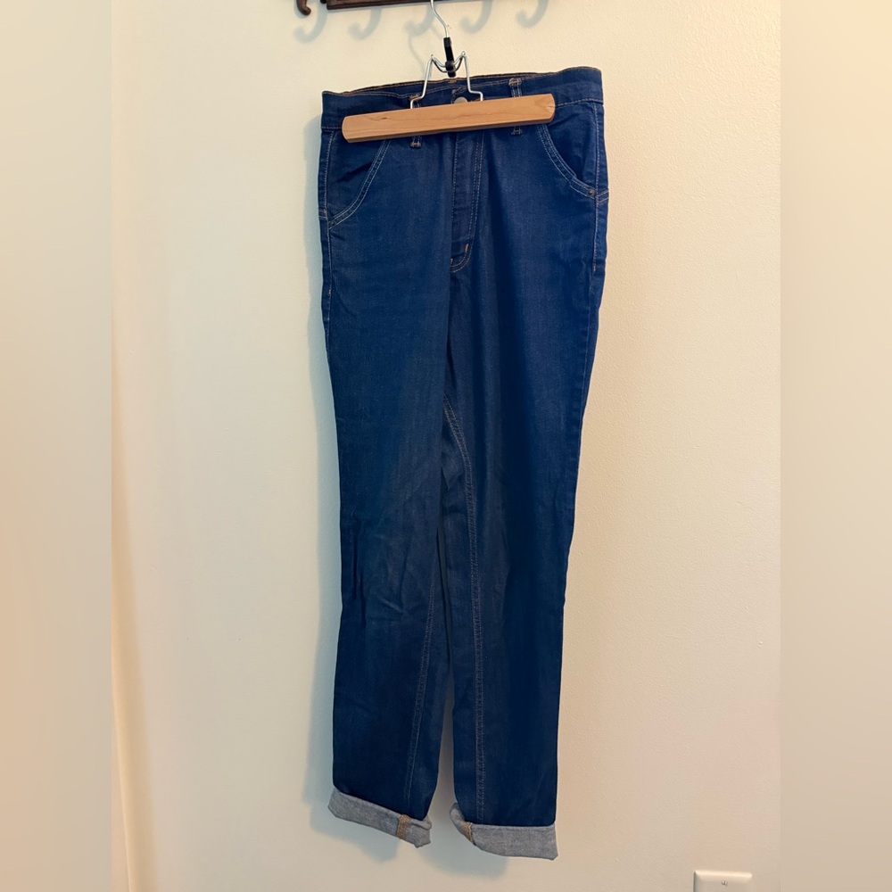 Women's Lady K Loves Vintage Reproduction Stretchy High Rise Blue Jeans Medium